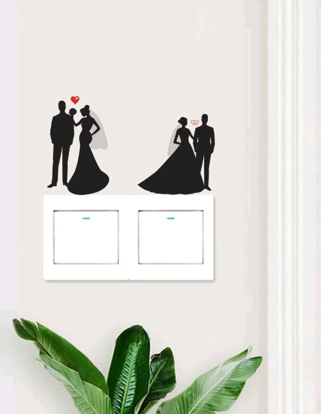 ملصقات حائط نمط زوجين مفتاح اضاءة طقم