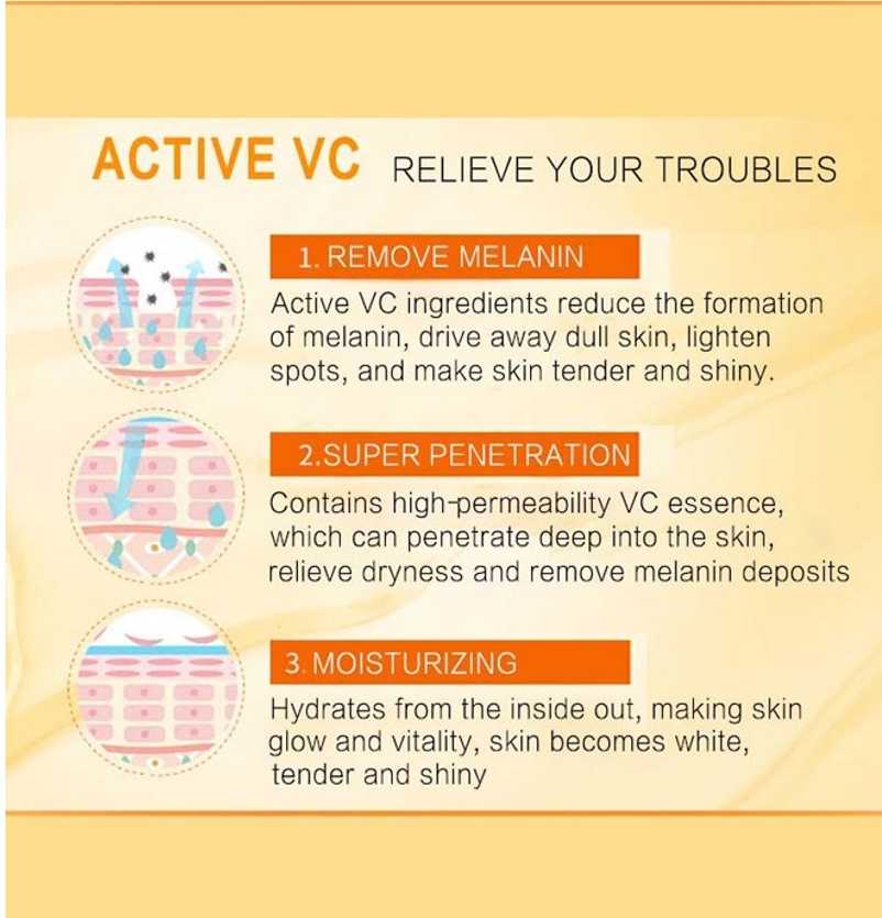 كريم تبييض المناطق الحساسة بفيتامين C أبيض 80جم