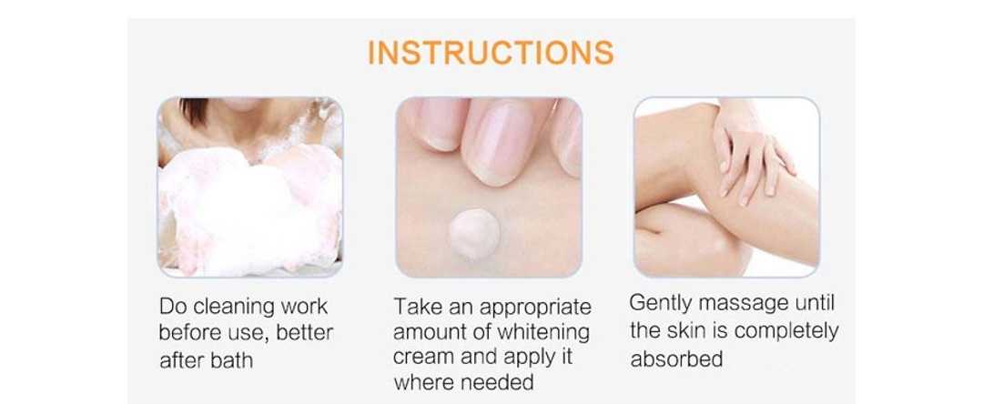 كريم تبييض المناطق الحساسة بفيتامين C أبيض 80جم