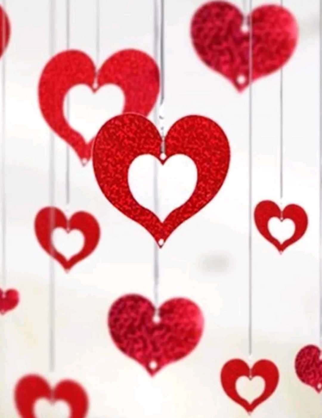 زخارف شماعات قلب طقم واحد