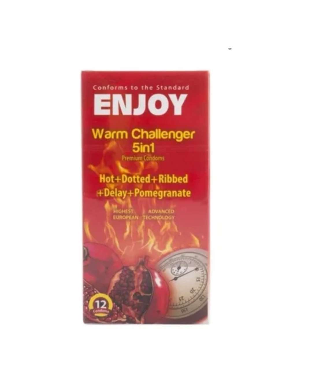 واقي ذكري ورم تشالنجر 5 في 1 يحتوي 12 قطعة